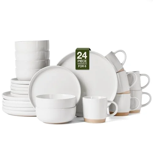 Famiware Milkyway 24-Piece Dinnerware Set with Mugs