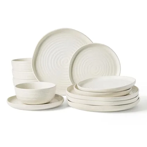 Famiware Pluto 12-Piece Stoneware Dinnerware Set