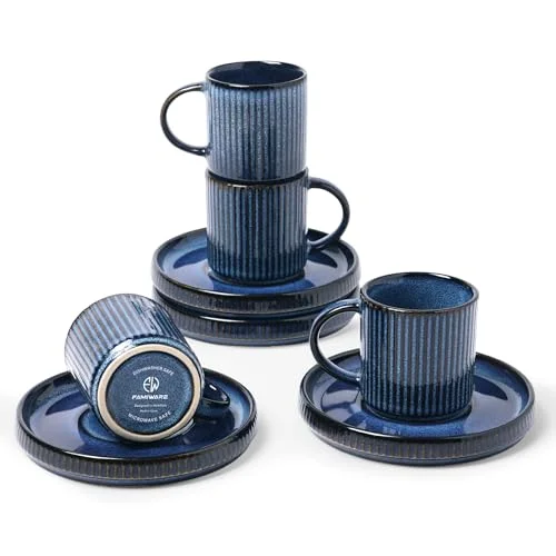Famiware Nebula 3oz Espresso Cups and Saucers