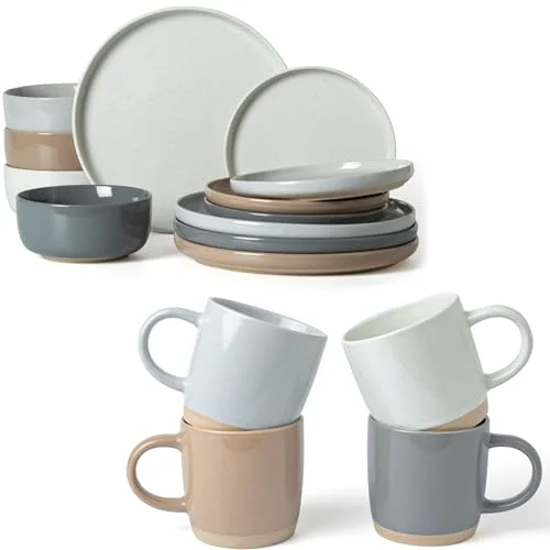 Famiware Milkyway Dinnerware Sets, 16-piece for 4