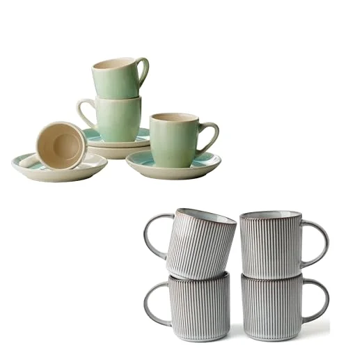 Famiware Star 12 oz Catering Mugs Cup Set with Handle