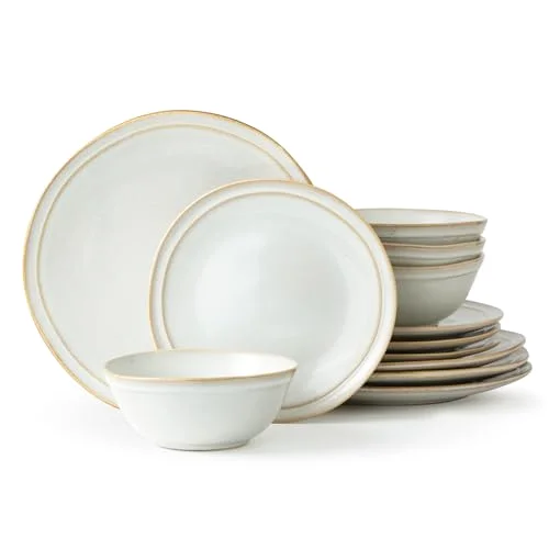 Famiware Stoneware Dinnerware Set for 4