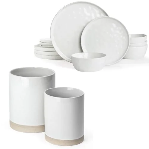 Famiware Mars Plates and Bowls Set of 12, 14-piece