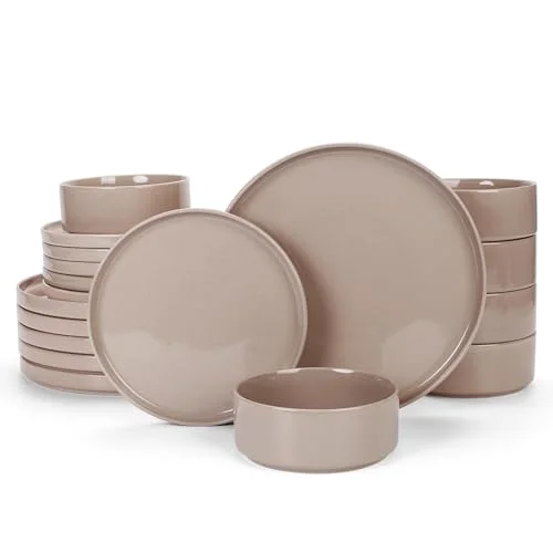 Famiware Nebula Plates and Bowls Sets, 18-piece for 6