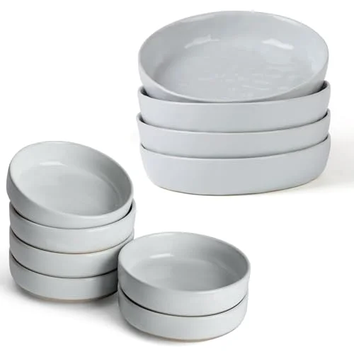 Famiware Mars Pasta Bowls Set of 4 and Milkyway 4oz Dipping Bowls Set of 6