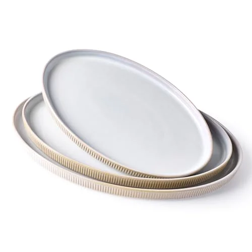 Famiware Large Serving Platters Set of 3 Sizes