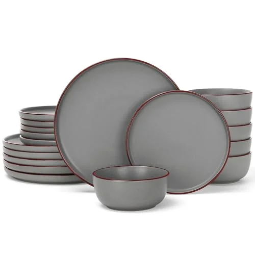 Famiware Mercury 18-Piece Stoneware Dinnerware Set