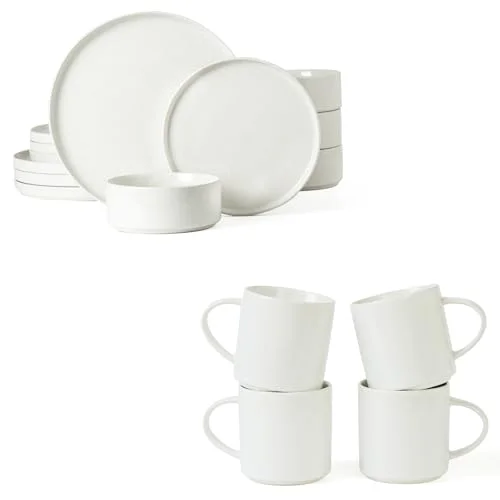 Famiware Nebula Plates and Bowls Set with Coffee Mugs Set