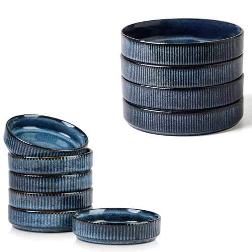 Famiware Star 8.25" Pasta Bowl Set and 4oz Dipping Bowl Set