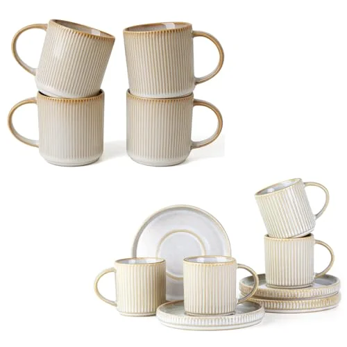 Famiware Star Coffee Mug Set for 4, set of 4