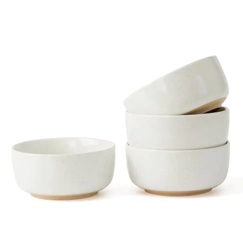 Famiware Milkyway Cereal Bowl, Soup Bowls for 4, White