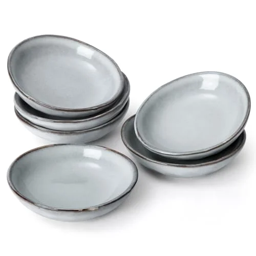 Famiware Ocean Ceramic Soy Sauce Dish, Gray