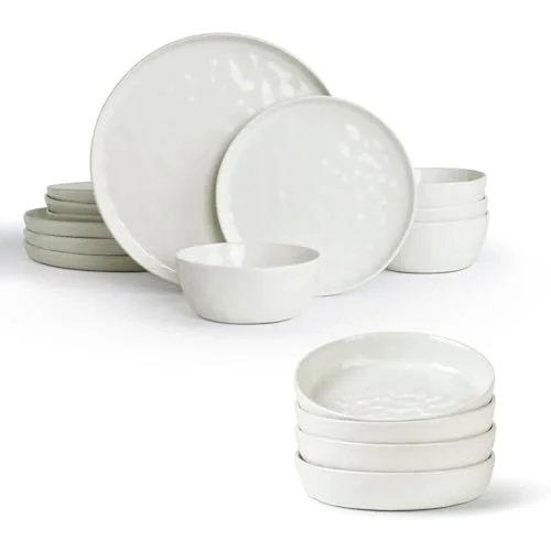 Famiware Mars Plates and Bowls Set for 4, 16-piece