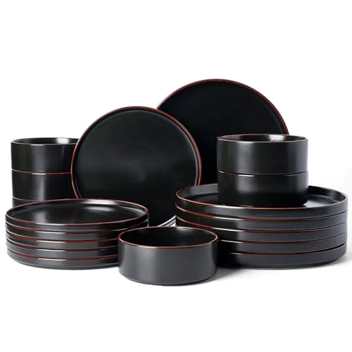 Famiware Nebula Ridge 18-Piece Stoneware Dinnerware Set