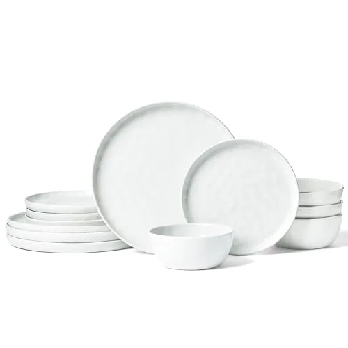 Famiware Mars Stoneware Dinnerware Set for 4, 12-piece