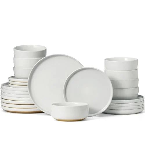Famiware Milkyway 24-Piece Stoneware Dinnerware Set