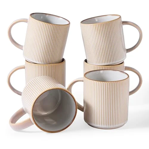 Famiware Star Coffee Mug Set of 6, 16 oz