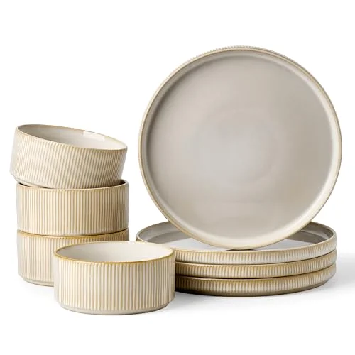 Famiware Star Stoneware Dinnerware Set, 8-piece