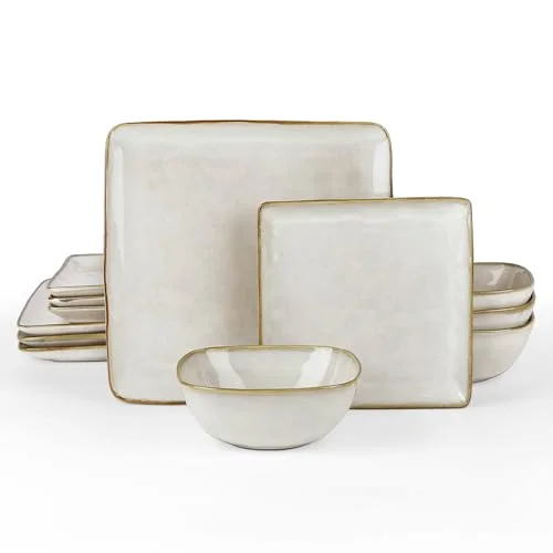 Famiware Ocean Square Dinnerware Sets for 4