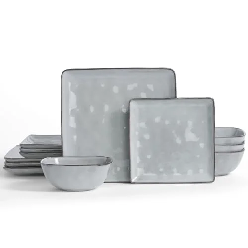 Famiware Ocean Stoneware Dinnerware Sets for 4