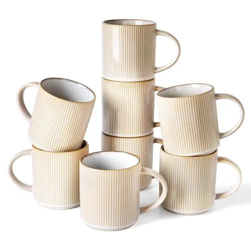 Famiware Star Coffee Mug Set of 8, 16 oz