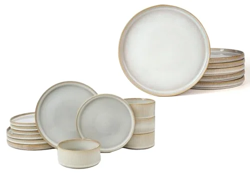 Famiware Dinnerware Set for 4 and 10" Dinner Plates for 6