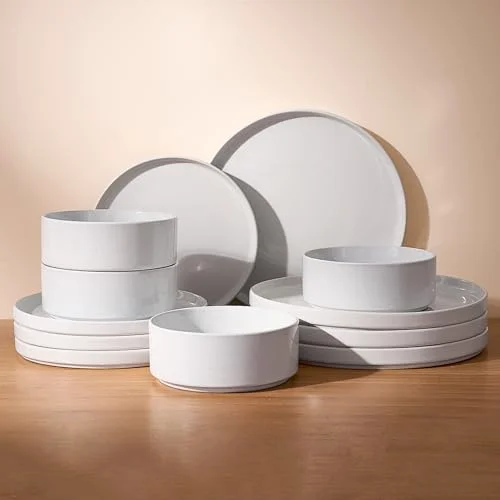 Famiware Nebula Plates and Bowls, 12-piece for 4