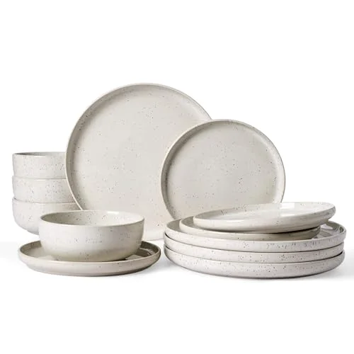 Famiware Meteor 12-Piece Stoneware Dinnerware Set, Service for 4